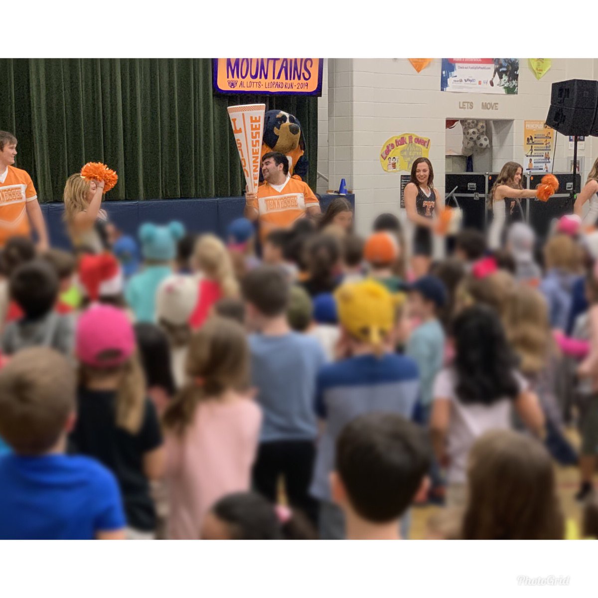 lottselementary's tweet photo. We had 2 awesome #LeopardRun kick off pep rallies today! Thank you to our special guests, the @UTdanceteam , @UTSmokey_00 , @WVMSnation mascot, and our very own โLottieโ! The Leopard Run is March 14th! https://t.co/MY70NZz1NV
