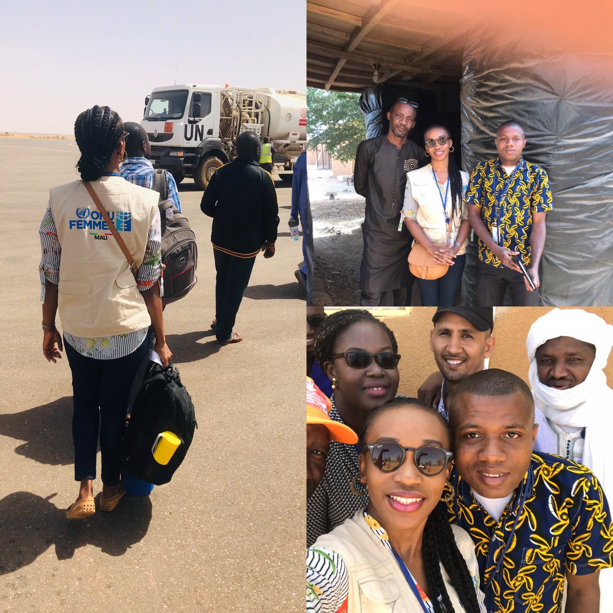 AnnaKonate's tweet image. #humanitarianworker #ourteamisourasset #bestteamever @unwomen @mali  🇲🇱 @Gao
