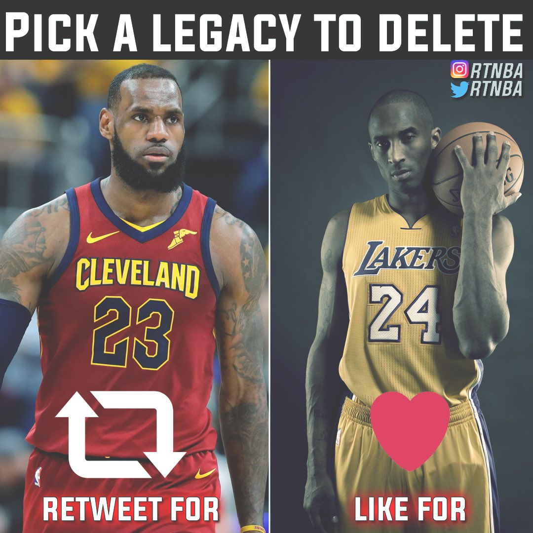 RTNBA's tweet photo. King James or Mamba?🤔 https://t.co/g6IzbgmXLh