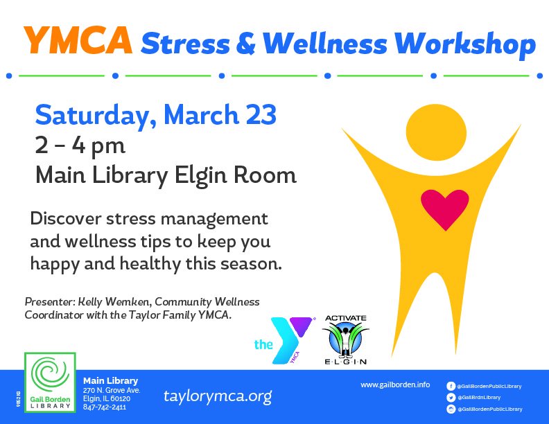 ActivateElgin1's tweet photo. @gailbrdnlibrary
#TaylorYMCA
#MarchIntoHealth
#ActivateElgin
#ExploreElgin https://t.co/qvFmLOXNyA