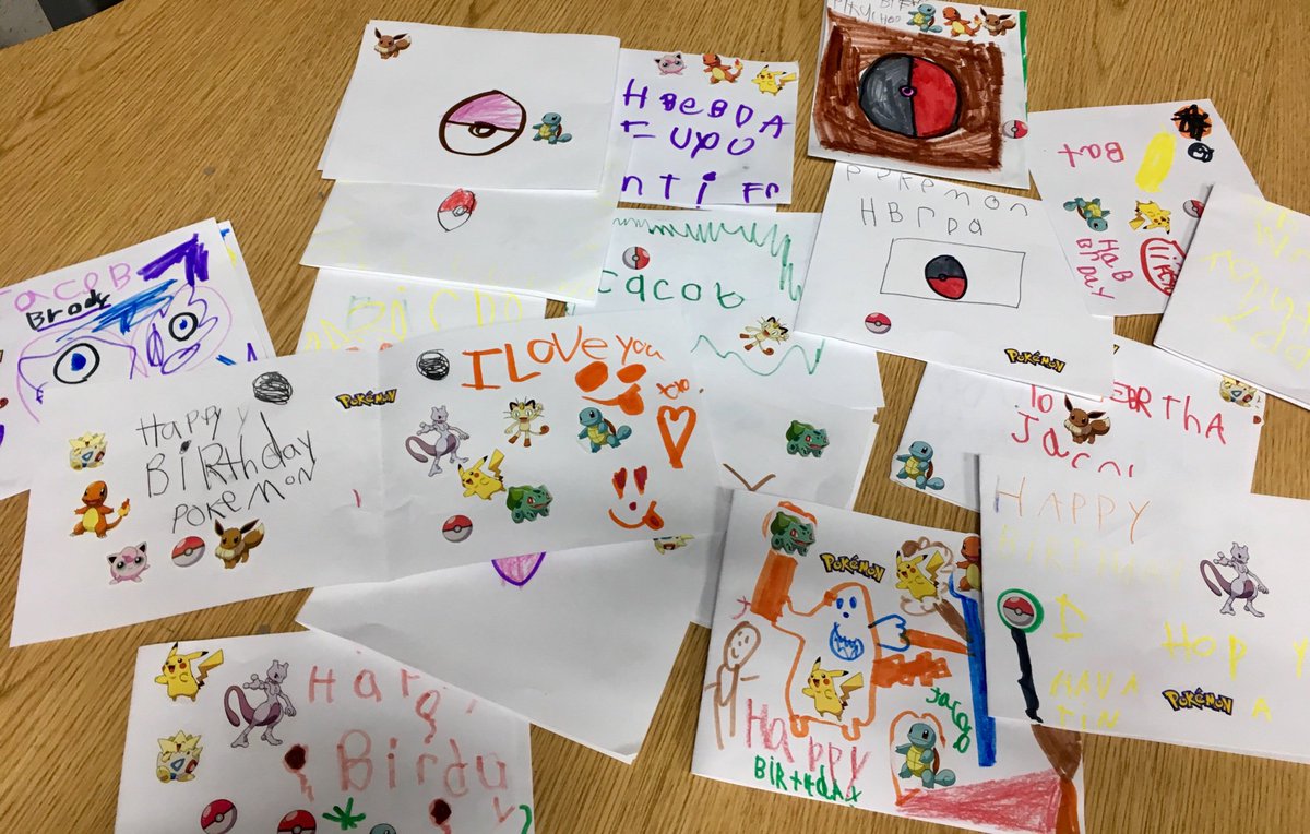 taylor_ratzburg's tweet photo. @magstshek @childhealthwi @RMHCmke My kindergarteners made some for him too!! They were so excited to hear he liked Pokémon too and really put him in their hearts! ❤️💕❤️ We hope he has the best birthday!! #WeAreASD #GiftsFromTheHeart #PokemonRocks https://t.co/QVwVBGSyrF
