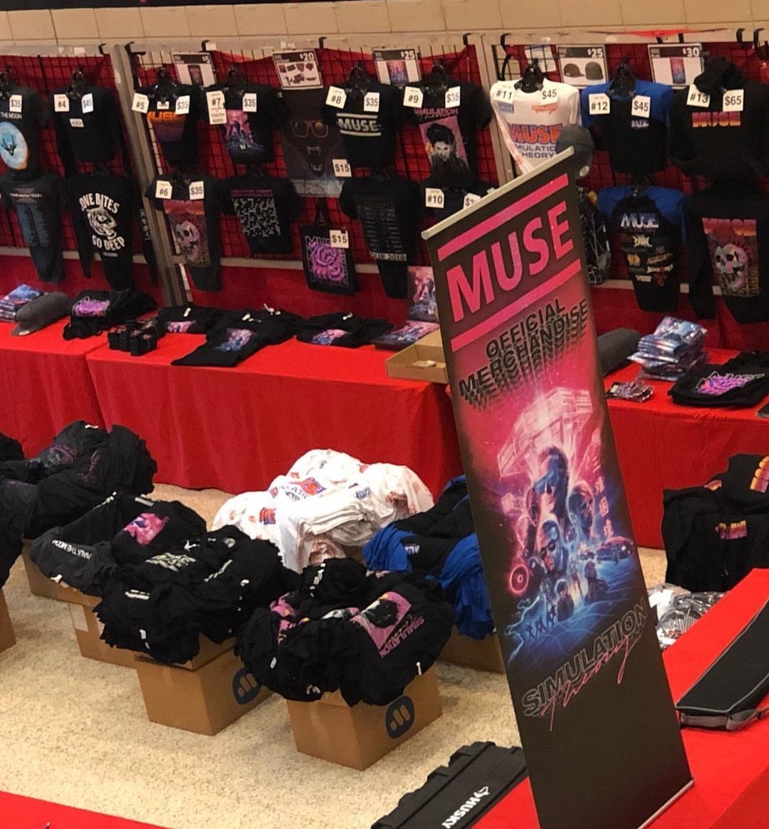 muse tour t shirt