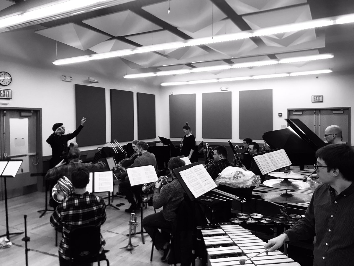 <a href="/SoundIcon/">Sound Icon</a> rehearsing Klaus Lang - Concert tomorrow @ BU CFA Concert Hall, 8 PM. Free admission. Please join us! <a href="/jeffrey_means/">Jeffrey Means</a>