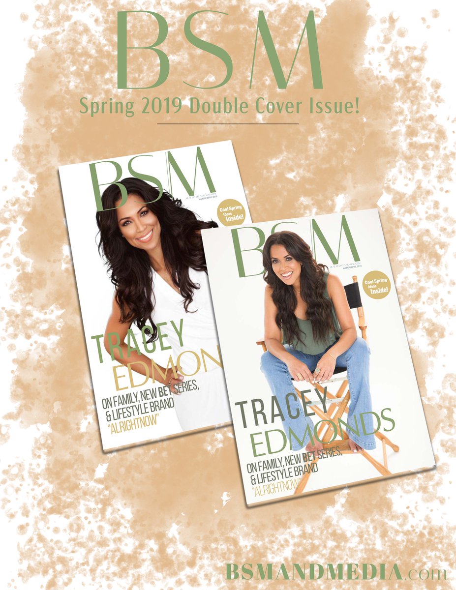 bsm_mag's tweet photo. We're excited for spring with the unveil of our double cover with #TraceyEdmonds at BSM_ Magazine. Issue debuts March 1st.
#BeautifullySaidMagazine #traceyedmonds #gamesdivasplay #BET #bsmmagazine #bsmandmedia #bsmnetwork #twinsofmedia #media #magazine #television #coverstory https://t.co/J4Qkeu0xa6