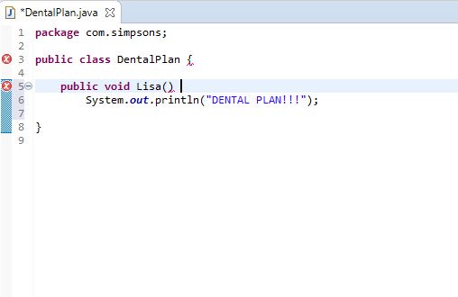 Matthew_Hare's tweet image. After a full week of training I can now say that I have a decent understanding of Java. Now to use that knowledge for a stupid Simpsons joke that only people who understand Java might find funny. Why doesn’t this method work?
#TheSimpsons
#Java
#JavaJoke