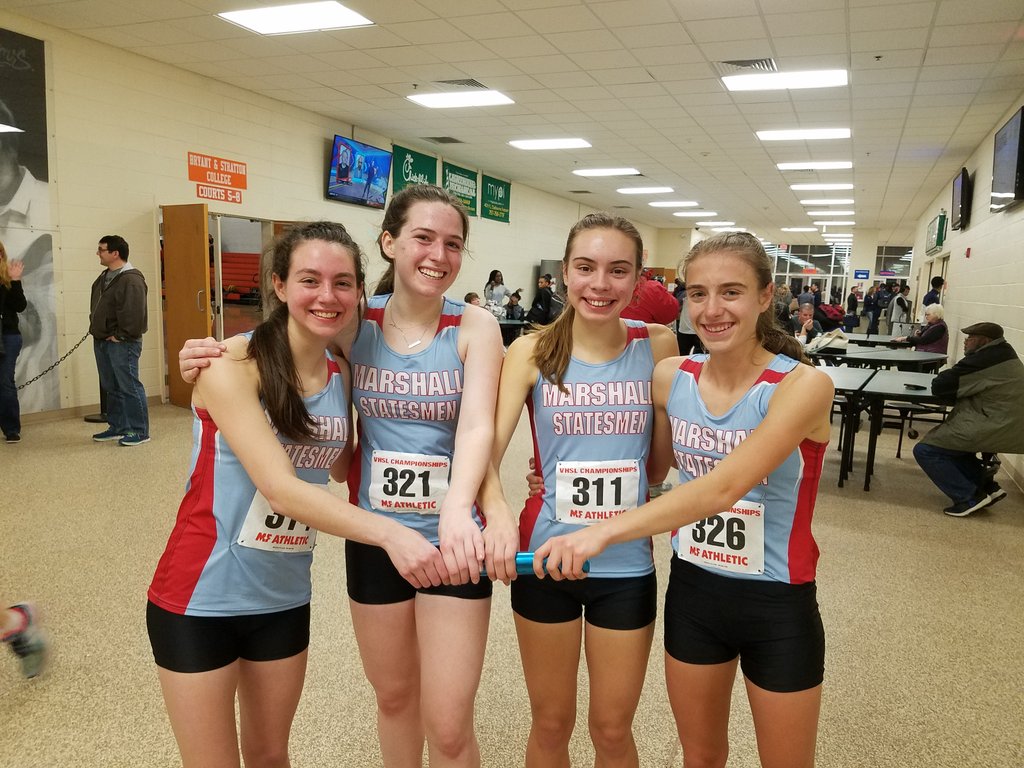 gcmtrack's tweet photo. Congrats to Natalie Bardach, Elizabeth Epstein, Lena Smith, and Sophie Tedesco on the All State 5th place finish in the 6A Girls 4x800m with a season best 9:42.07! https://t.co/8oRT2WU0Fa