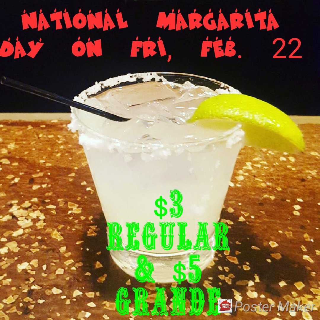 $3 Regular & $5 Grande Lime Margaritas @Day222Margarita #margarita #tequila #drinklocal #bar #barlife #NationalMargaritaDay #lfk #lawrenceks #ku #kansas #larryville #haskell