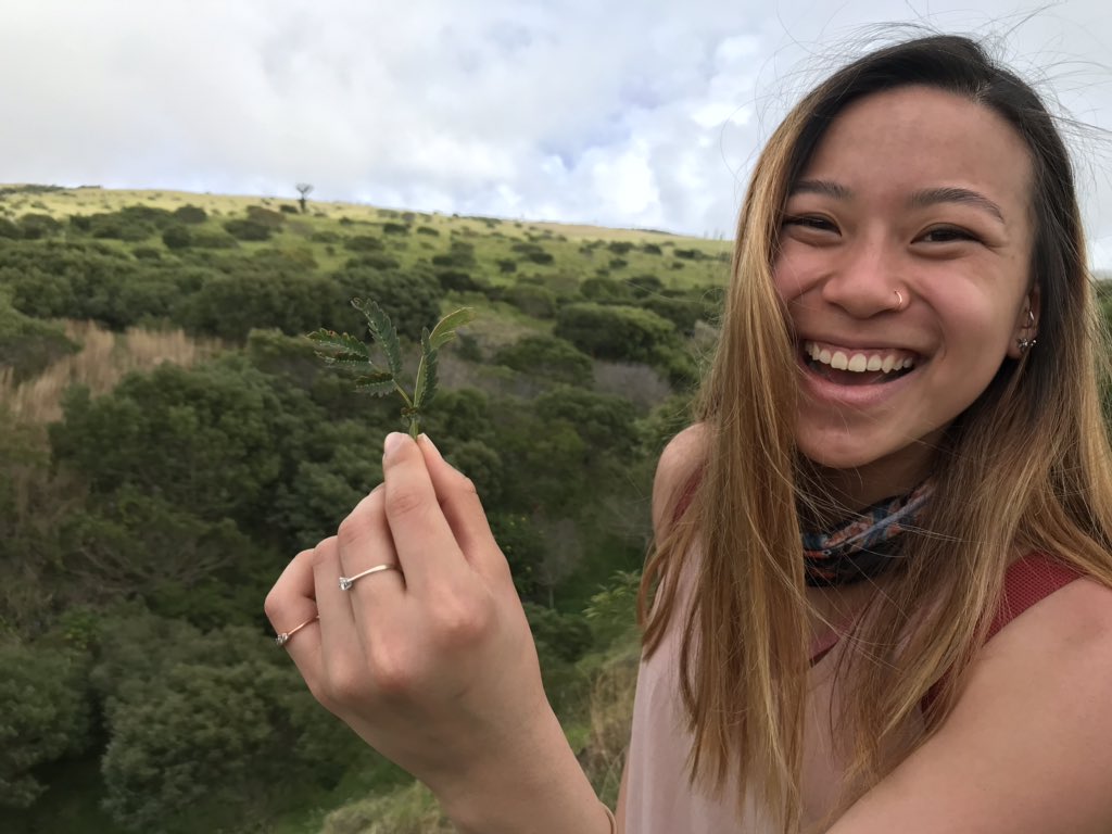 o_jgraham's tweet photo. While the Hawaiian islands are the most remote in the world, they have a multitude of amazing plants and animals. Thanks, Alex Moore, for teaching us about endemic Hawaiian flora and fauna!  #corals2019 #fieldSTEM #outdoorclassroom https://t.co/PsKXLogoSK