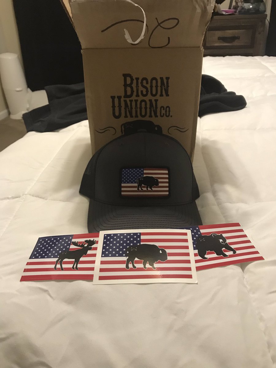 Sean_Ballantine's tweet photo. Huge shout out and THANK YOU to @BisonUnion and @bert_kuntz !! Won their caption contest 2 days ago, today this shows up! What a great #veteranownedbusiness personalized note was a nice touch too! #bertfromtv #bethebison #bisonunion #iliketoeatminefrombehind https://t.co/fqI3lwyCn8