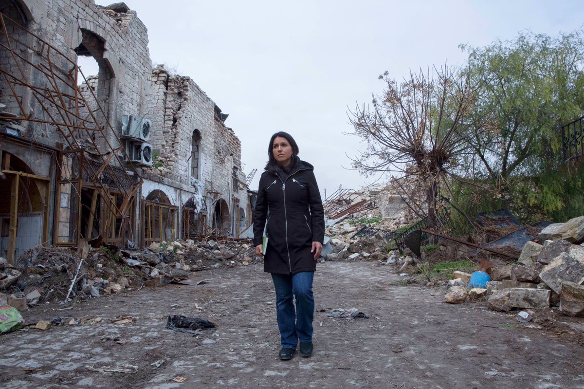 People4Tulsi's tweet photo. When we wage these regime change wars, we are often helping ruin the community that we set out to aid. https://t.co/q1kDLpGDRZ