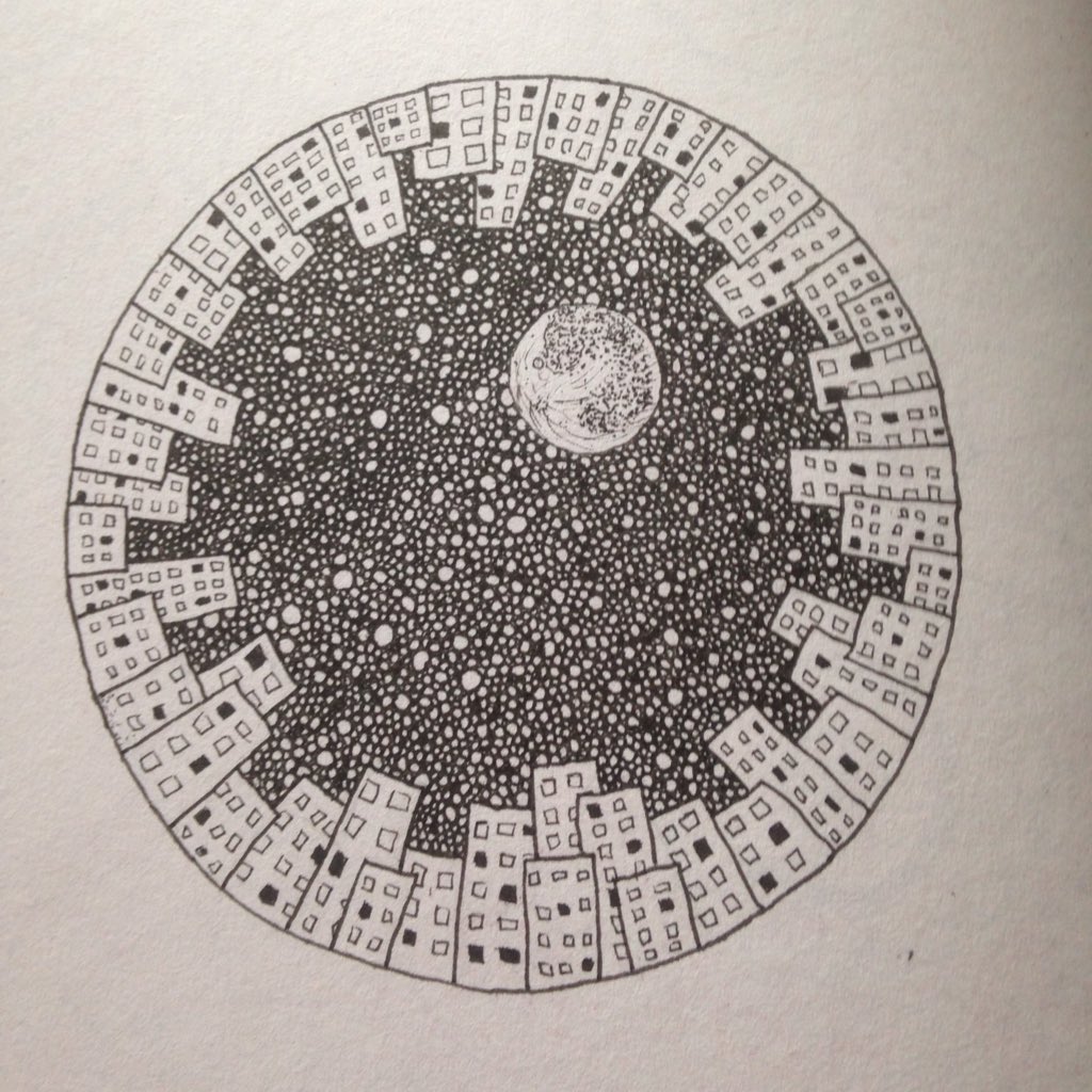 dailystem's tweet photo. I asked my student if she had finished her "circle sky" drawing yet.
She excitedly pulled out the finished work.
Amazing!
#STEAM #Art #math https://t.co/SDPoR4rRNa
