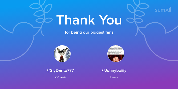wizards_io's tweet photo. Our biggest fans this week: @SlyDante777, @Johnyboiiiy. Thank you! via https://t.co/rKTXaSwZY1 https://t.co/9uzeZ01Chd