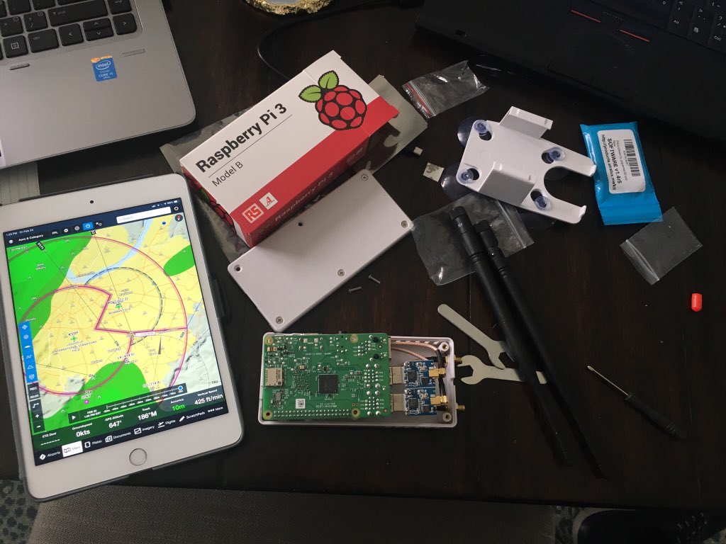 jeremyfsu's tweet photo. So excited to get this baby in the plane! Weather and traffic on my iPad in the cockpit! #stratux #foreflight https://t.co/pwsu4GYQii