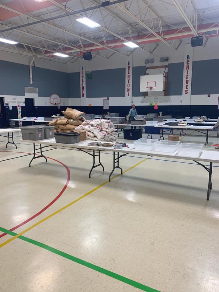 FMTFalcons's tweet photo. Fairmount is eager to get started with packing THOUSANDS of meals for Kids Against Hunger tomorrow morning! Several of our Falcons and Administration team are preparing the gym. Do you have an extra hour on Saturday morning? Sign up here: https://t.co/2rmGgwtwwT
#FMTCommunity https://t.co/T778BYL0EA