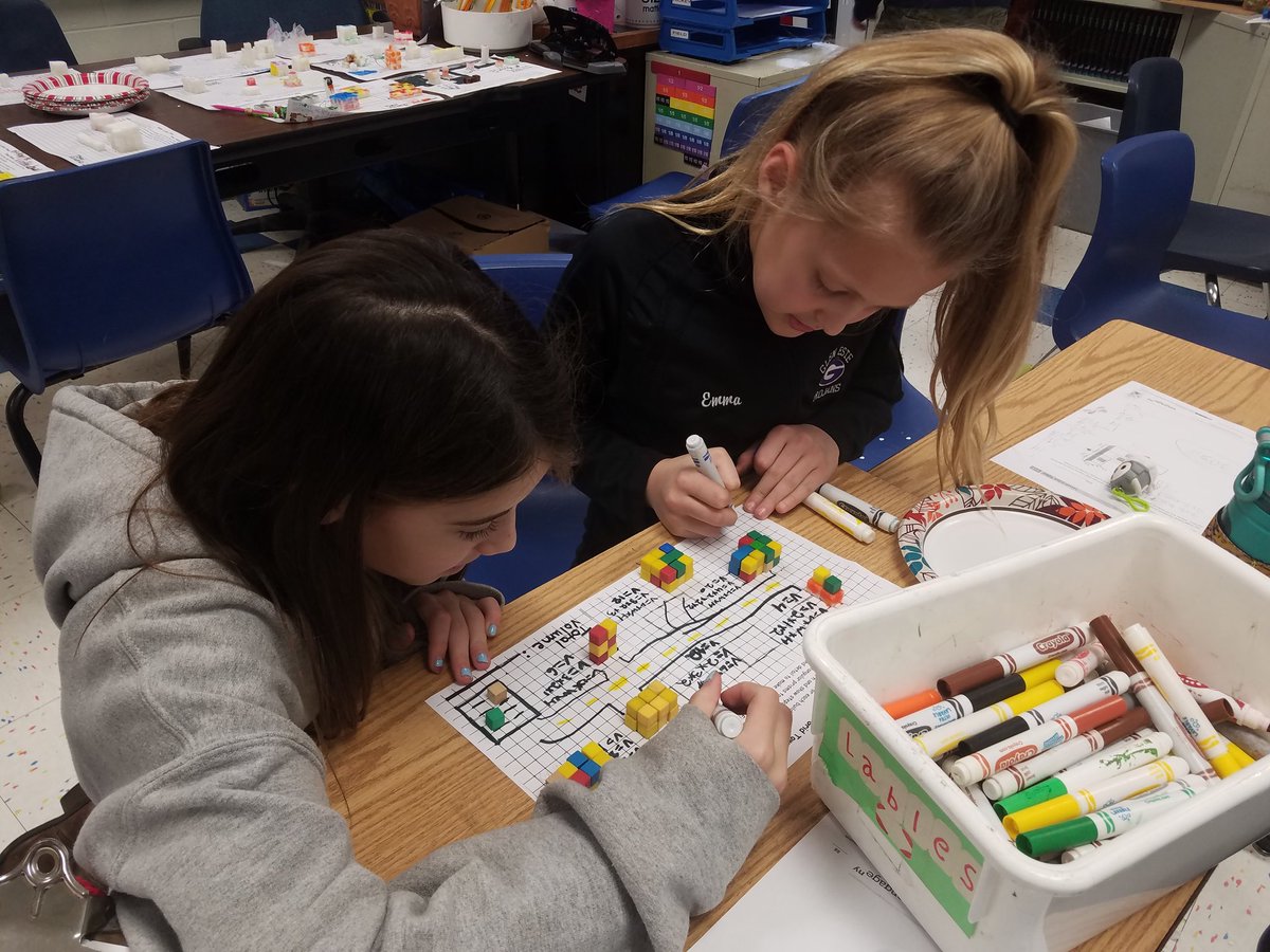 5th Grade students apply their knowledge of regular and composite volume by building towns made of sugar cubes. #WCconnects <a href="/WillowvilleE/">WillowvilleElem</a> <a href="/chrissybug24/">Christina Sherman</a>