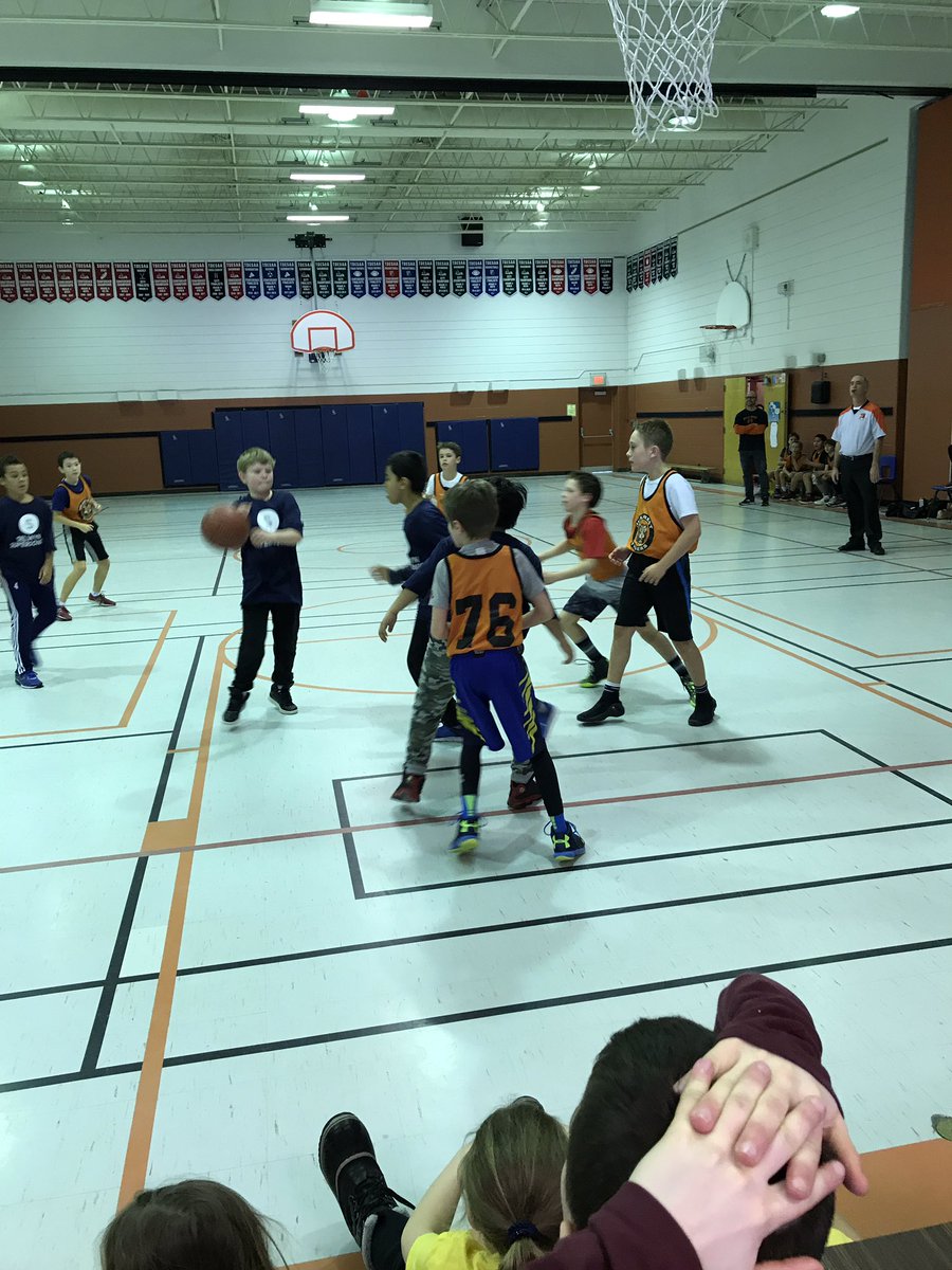 Great basketball game for the grade 5's today. Off to the semifinals 🏀. #teamwork #derozanisback #tigers #sportsmanship