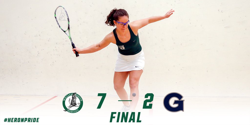 .<a href="/heronssquash/">William Smith Squash</a> defeated Georgetown 7-2 in the semifinal round of the Epps Cup. William Smith will take on Haverford in the semifinals tomorrow morning #HeronPride
