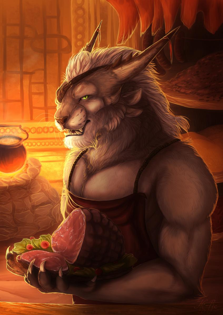 KingaRejmer's tweet photo. Hungry, commander?
Well... I couldn't leave this character by himself. :D
Also, it's nice seeing a tad of normality in crazy world... aaaand the food on his table looked tasty. xD
Sponsored by ArenaNet
#gw2 #charr #digital #fanart #kire #korridada #hawkclash #guildwars2 https://t.co/mbE2ANsIVq