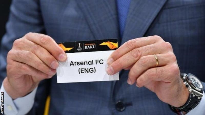JustJohnnyJay's tweet photo. Europa League draw: Arsenal fans unhappy at Rennes first-leg switch https://t.co/TILGImHcgb https://t.co/J5E0b4Nkwg
