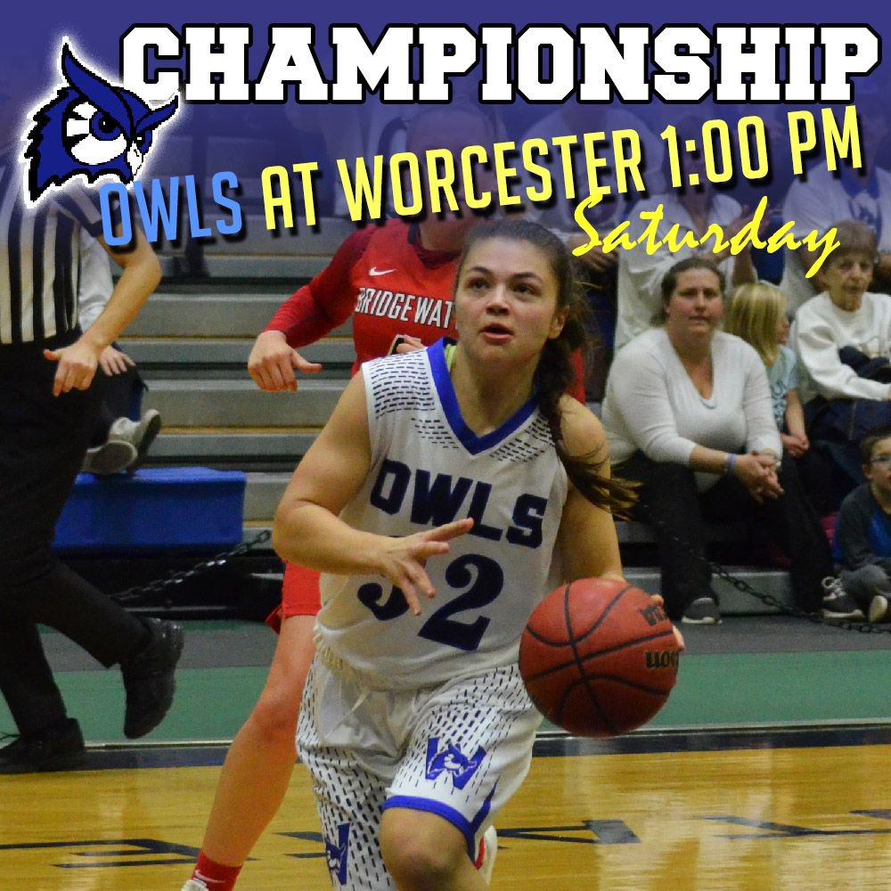 WestfieldOwls's tweet photo. Short drive to Worcester as the Owls chase a fourth-straight conference title !! Come see history made ! Game preview at https://t.co/eUOJGZZWoz #LetsGoOwls #WelcomeToSplashtown https://t.co/MEQ1GvDEzd