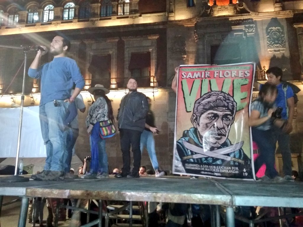 BalcazarTeresa's tweet photo. En el marco de la muestra lingüística, Frente exige #JusticiaParaSamir
#NoPIM
#NoalaConsulta https://t.co/DhqGfxpIL9