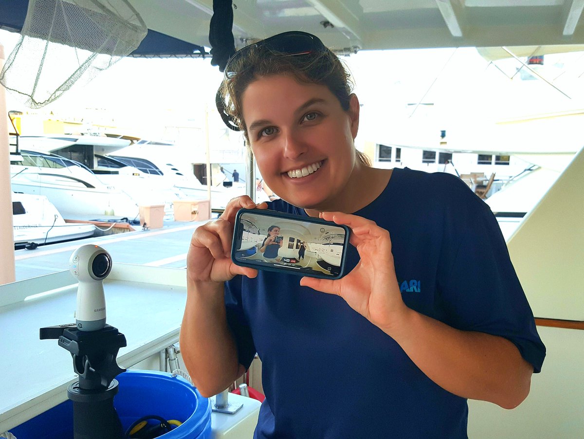 ANGARIocean's tweet photo. Livestream 360? Yes, we do that!

Streaming #live from #rvANGARI in #WestPalmBeach #Florida to @stevensato &amp; @CISCSymp in #California.

#CISC2019 #ARVRinedu #education #ANGARIed #ANGARIvr #livestream #virtualfieldtrip #edtech #360video #youtube #samsunggear360 @Samsung @YouTube https://t.co/L8RGptZGkn