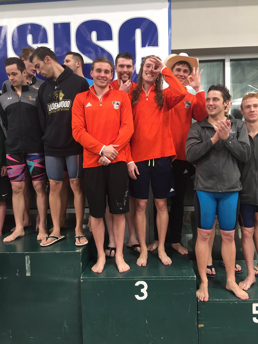 FalconMediaUTPB's tweet photo. Men’s 800 free relay of Nikita Naumov, Matt Hayward, Tyler Smits and Jeremy Pantalion placed 3rd overall! @UTPBSwimDive #NSISC19 https://t.co/7eXYQ841wL
