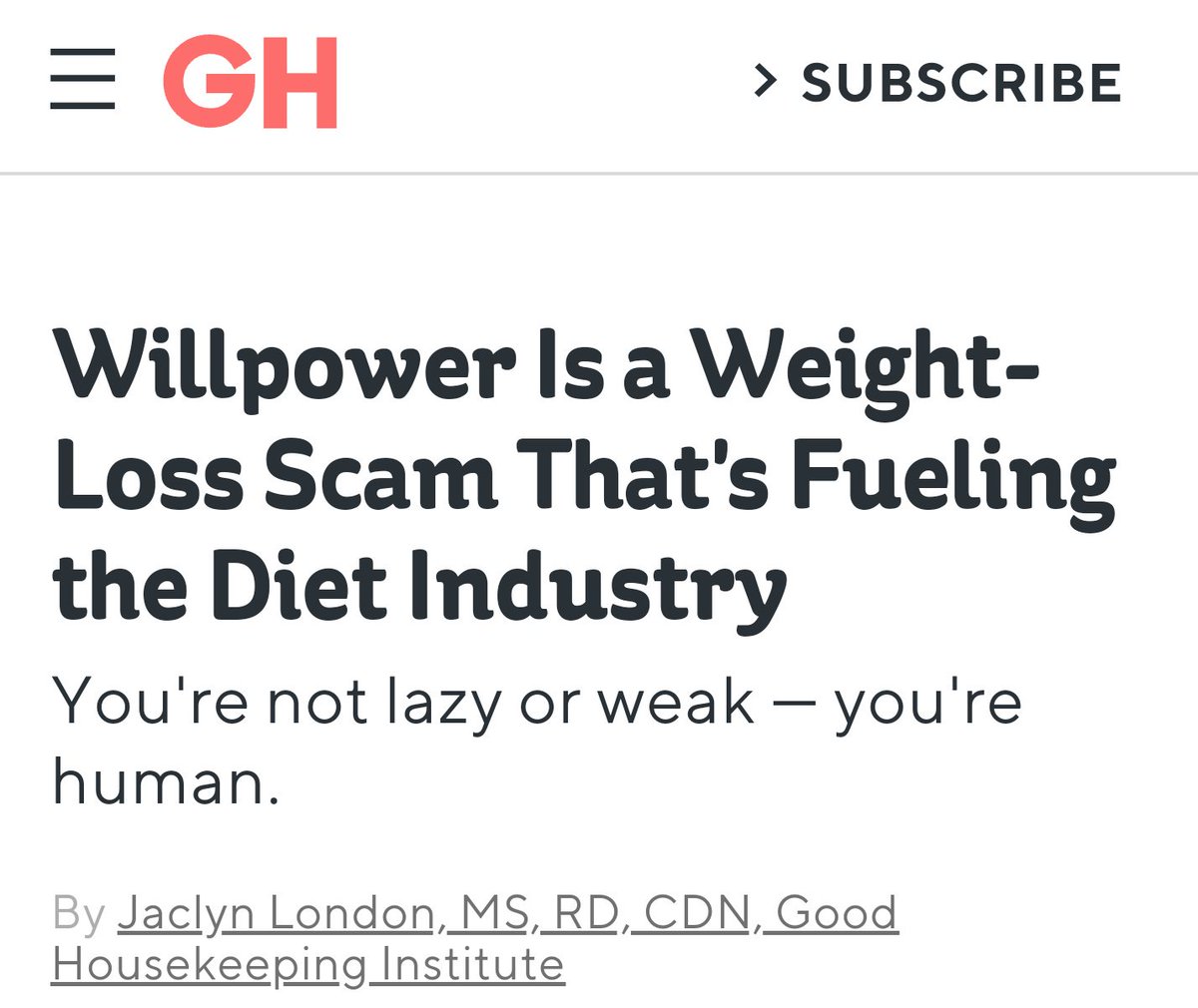 FitnessInformed's tweet photo. @JaclynLondonRD Complete nonsense. Particularly like your section "Remember that you are responsible for upholding your priorities" which completely contradicts the headline https://t.co/qGX9QfKuqS