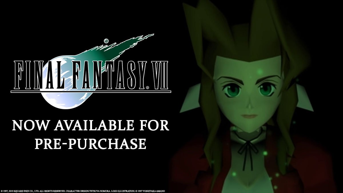 FinalFantasy's tweet photo. The original #FinalFantasy VII is now available for pre-purchase on #NintendoSwitch and #Xbox One. Fight for the fate of the planet on March 26, 2019.

Switch: https://t.co/gbHFLQ58ZK
Xbox One: https://t.co/JJjVjD7fKR https://t.co/UVYheEGTCf