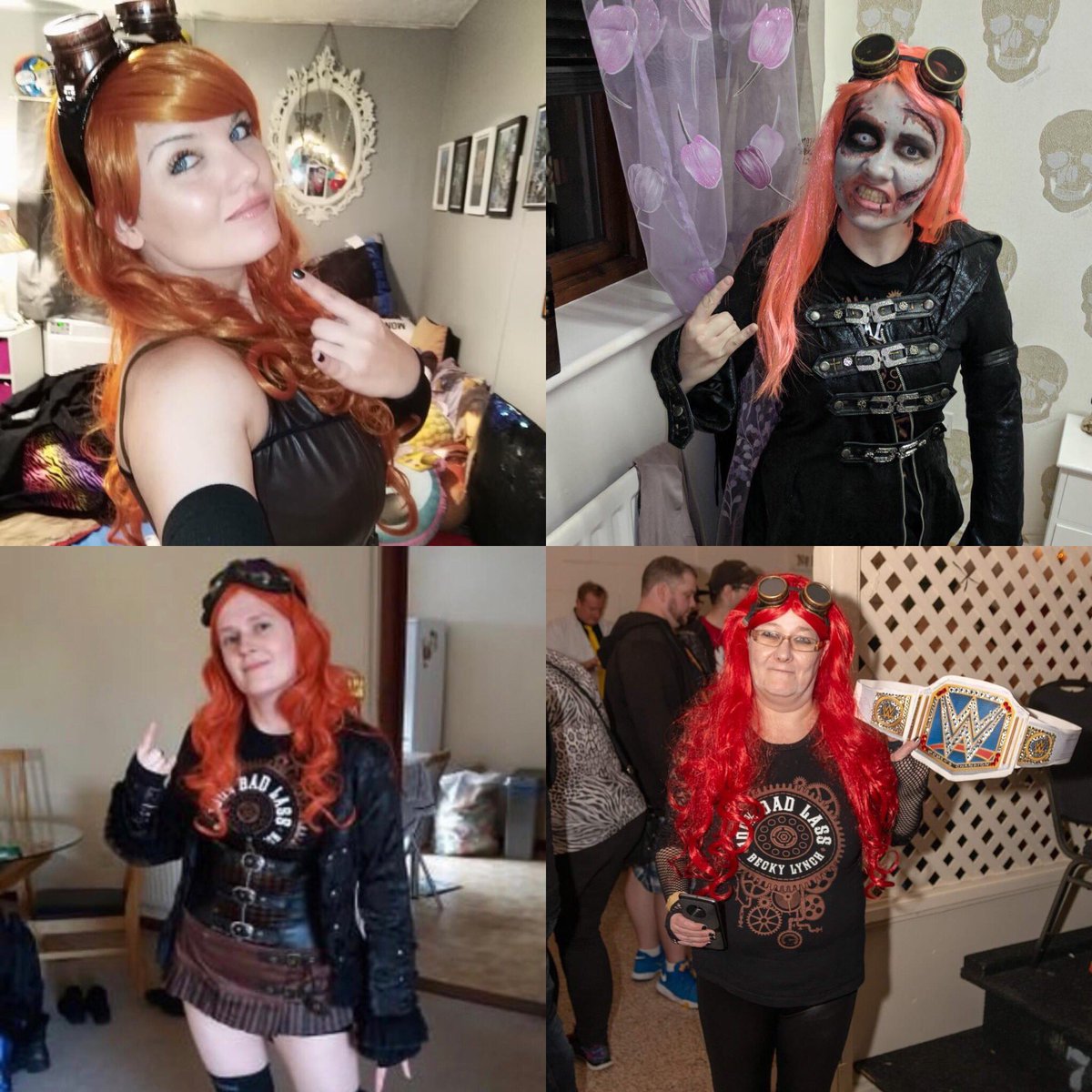<a href="/BeckyLynchWWE/">Rebecca Quin</a> it was awesome meeting you at <a href="/HotRodShows/">Autorama / World of Wheels / Cavalcade of Customs</a> #Milwaukee today! Our pages feature many #wwecosplays inspired by you! Keep kicking ass! 🤘 - STVO #beckylynch #toosweetcosplay #worldofwheels