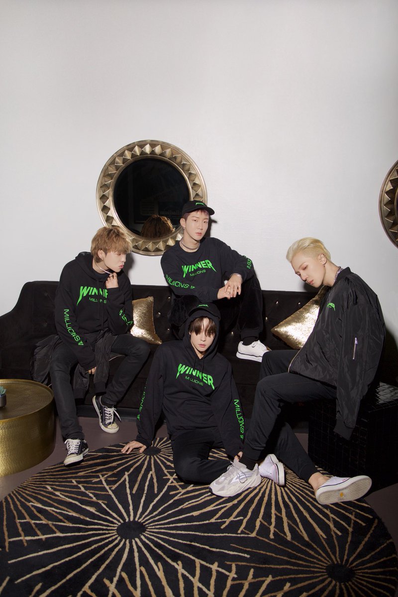 yginnercircle's tweet photo. [WINNER X REPRESENT]

WINNER's exclusive MILLIONS merch available at @Represent !
Click the link to shop the exclusive collection.
https://t.co/l6PiCdMp5A

#WINNER #REPRESENT #WINNERXREPRESENT #MILLIONS #YOON #JINU #MINO #HOONY https://t.co/VYg5bcegcI