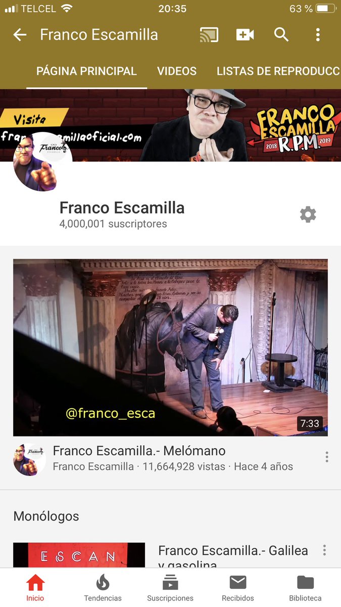 ¡LLEGAMOS A 4 MILLONES EN YOUTUBE!