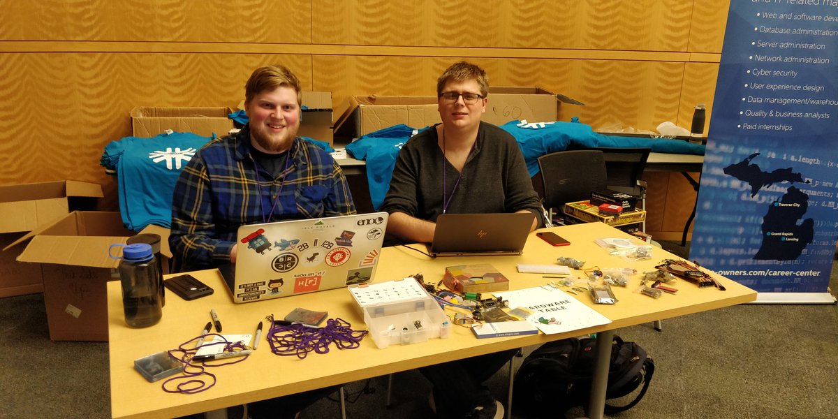 mtuwwhack's tweet photo. Borrow some hardware to hack with at the Open Source Hardware table (where check-in was) &amp; get ready for Smash Bros. @ 10! Tweet with #WWH2019 to be featured &amp; win voucher giveaways! https://t.co/BnGqnkTicq