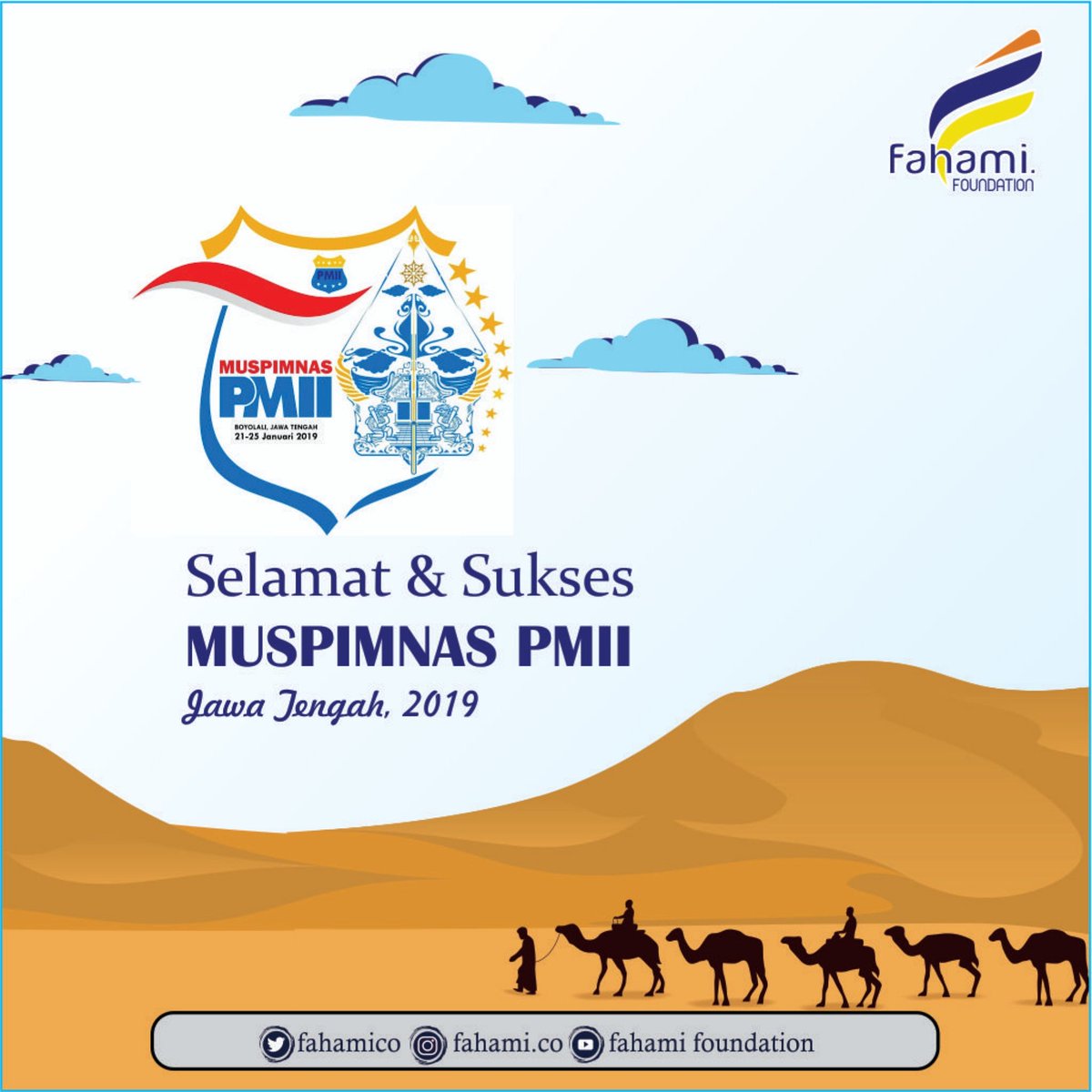 fahamico's tweet photo. Selamat &amp; Sukses
Solo, 21-27 Februari 2019 https://t.co/4SnJcT6X87