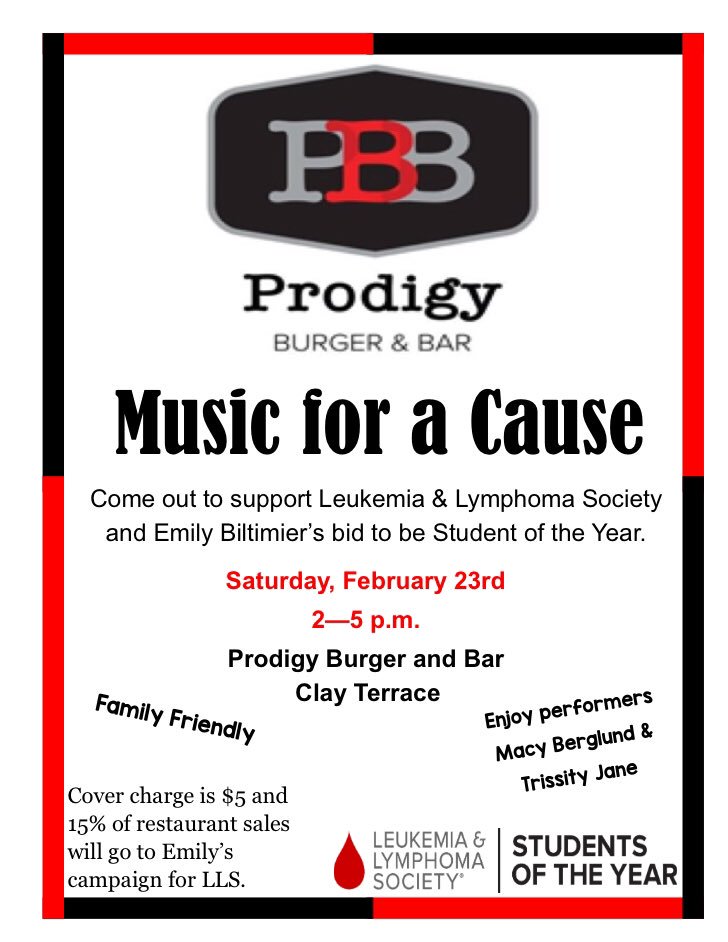 Come watch <a href="/macyberglundd/">macy berglund ♡</a> perform Saturday 2-3:30 and help support Emily Biltimier and LLS