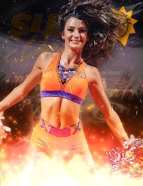 JDR_Designs's tweet photo. Fan Art Friday means a new edit for the @SunsDancers as well...Hope y’all have an amazing weekend! Go @Suns!! 💜🧡🏀
•
•
•
#phxfanart #fanartfriday #gosuns #suns #sunsdancers #sunsdancersmakeithot #jdrdesigns #appreciationpost #fanartfriday @madi_solomon https://t.co/6B9mjgQc1j