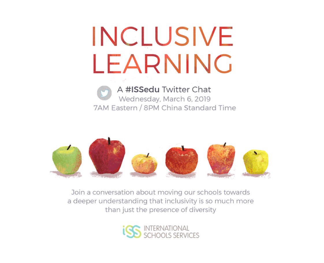 Super excited to engage in this conversation! Thank you, <a href="/j0hnburns/">john burns</a> and <a href="/ISSCommunity/">International Schools Services (ISS)</a> for the opportunity! #issedu #sisrocks
