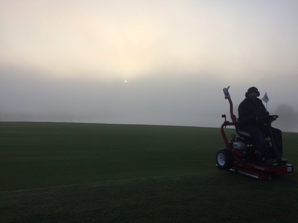 Sun trying to poke it’s head out during our weekend setup. I’m sure it’s going to be a great day.
🏌️‍♂️then 🏉 <a href="/TheCelticManor/">Celtic Manor Resort</a>