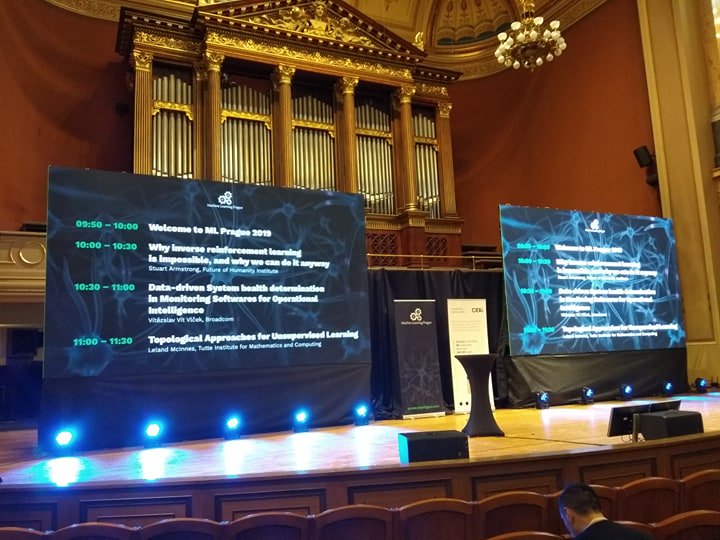 MLPrague's tweet photo. #mlprague Welcome Speech starts in 10 minutes with a BIG suprise. Go take your seat now! https://t.co/GKp6hqNzZz