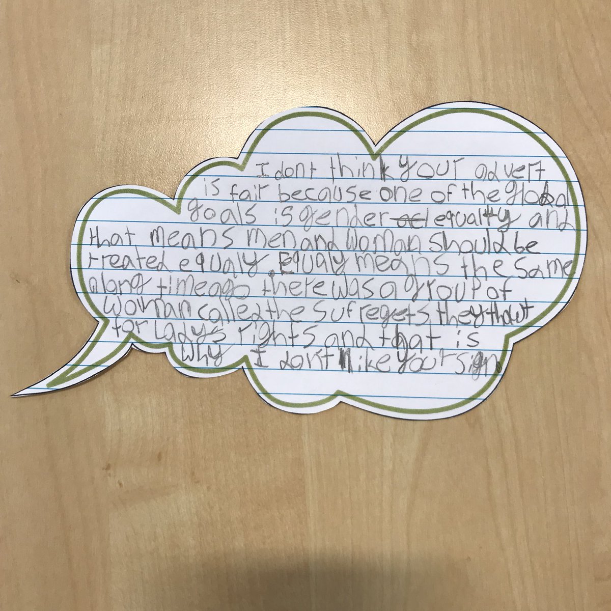 klovick88's tweet photo. My class of 7-9 year olds responded to Boden’s clothing ad......  #thankfullythefutureisintheirhands #notallgirlslikeflowers @Bodenclothing @play_future https://t.co/2VVYMIcosx