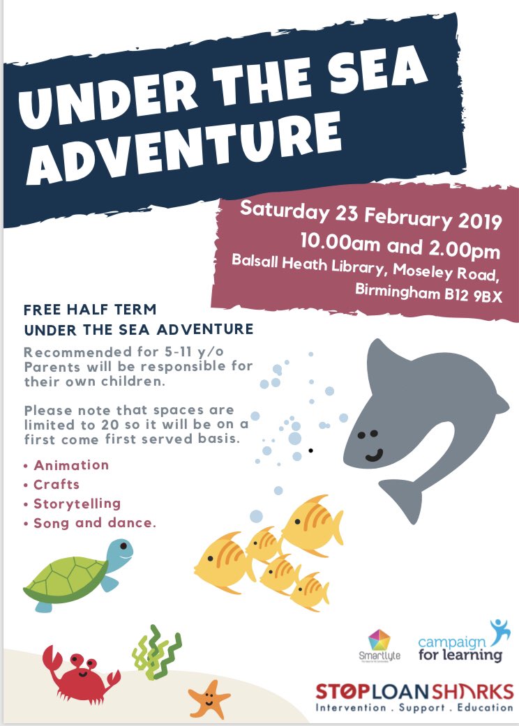 Smartlyte's tweet photo. Bring your artistic skills along to our free animation workshop for families. Have fun whilst learning about the dangers of loan sharks. 10 - 12 &amp; 2 - 4. @GetBHreading @CForLearning @LoanSharkNews https://t.co/xuPT1ubCUN
