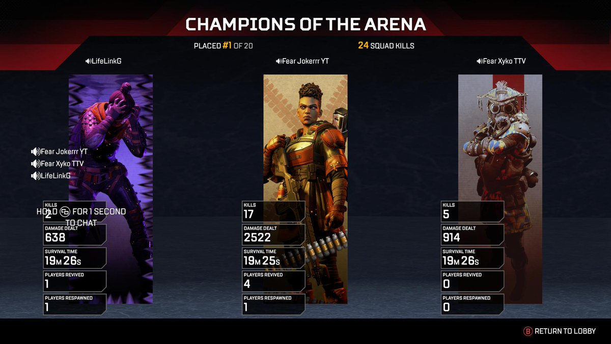 Jokerrr____'s tweet image. Best game yet still workin on the 20+ #ApexLegends #XboxShare