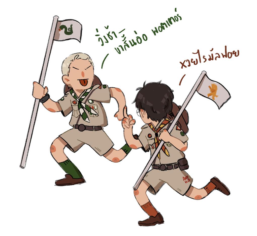 wwolf_a's tweet photo. ชุดลูกเสือมันกร๊าวใจ แต่เราเน้นกวนตีน https://t.co/MZatgm6bTf