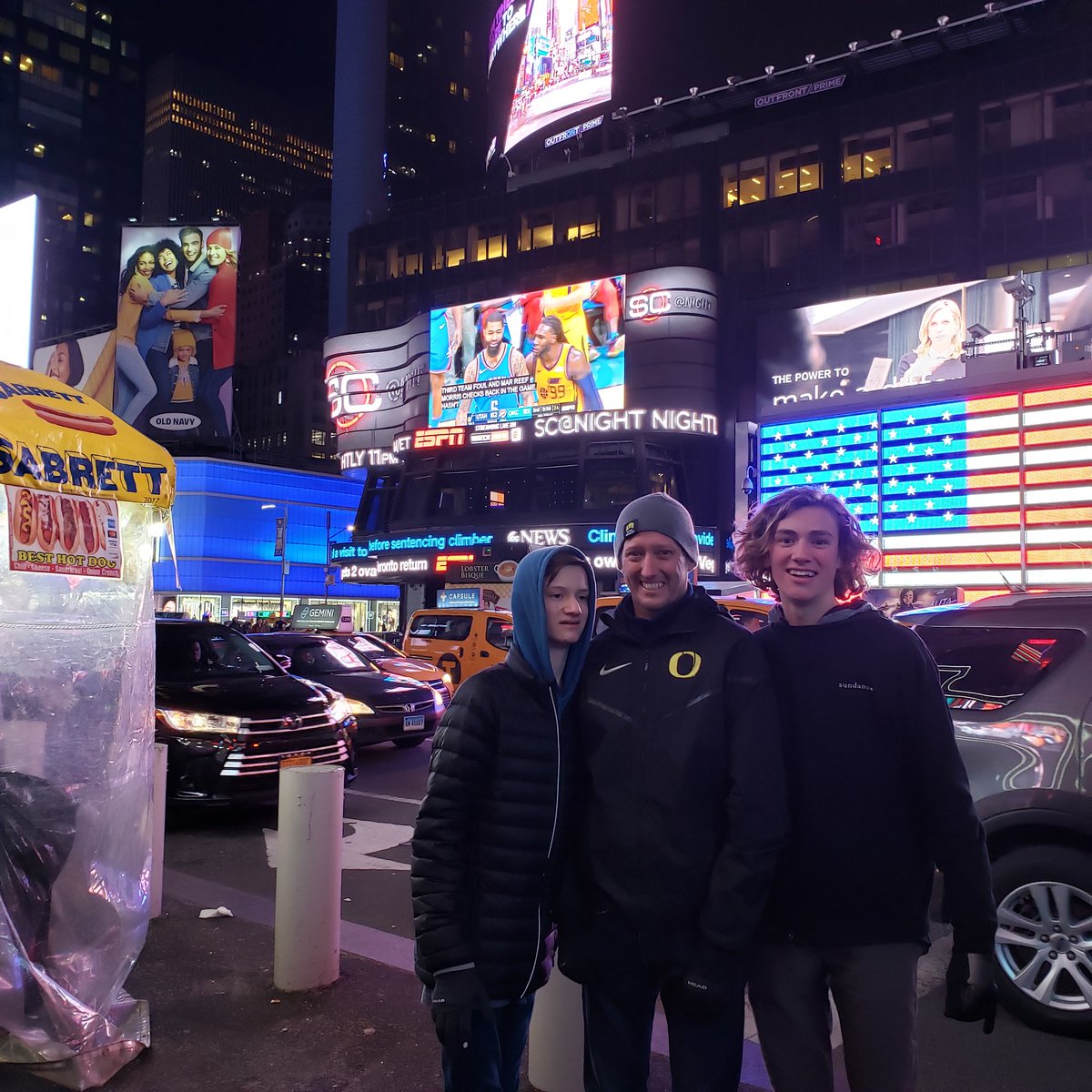 AndyJacobsUtah's tweet photo. Watching the jazz game in times square let's go Utah! #UTAatOKC #utahjazz https://t.co/WbH2lW2yNm