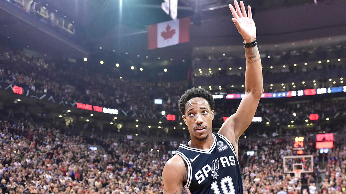 JordanXLawrence's tweet photo. From the heartbreaks to the highest rushes.  #ThankYouDeMar for being a role model, being a loyal soldier to Toronto, helping shape my love of sport and rekindling my joy for basketball.
#NBACanada #NBA https://t.co/lQssKjLtHD