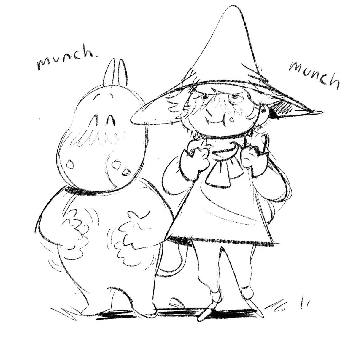 quick moomin warm up before commissions... they are cute 