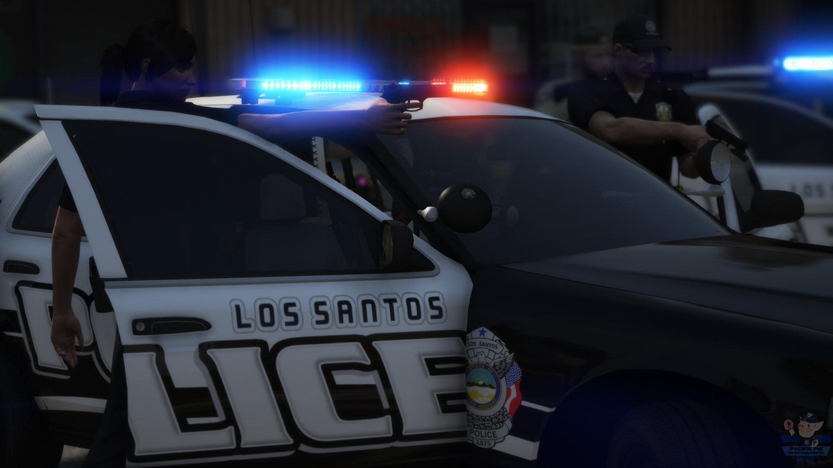 PacificPig's tweet photo. Felony Stop in Los Santos! https://t.co/sZkwDaacll