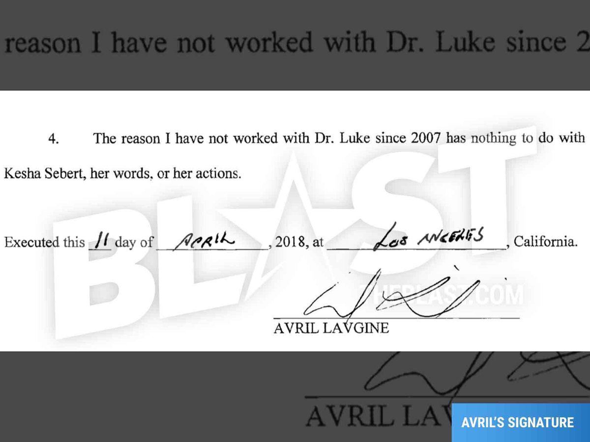 P!nk and Avril Lavigne have now filed sworn affidavits confirming that they cut ties with **. **** due their own unpleasant experiences with him, independent of Kesha’s situation. Remember that P!nk has been vocal about **** being a bad person.