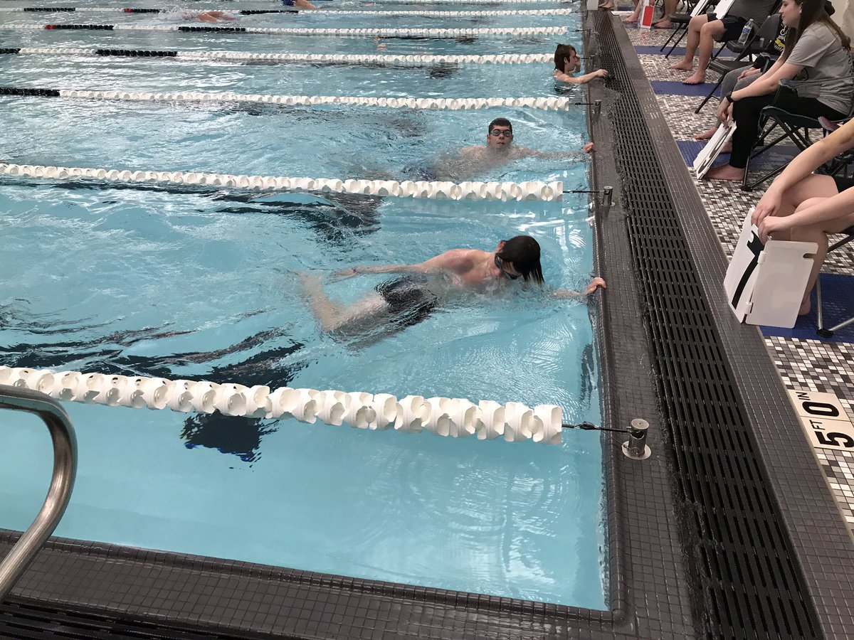 HistoryGeek84's tweet photo. Support laps from an old friend @tyler_kahmann33 for @TJLolling1 and the @CampusColtsSwim #STAW19 team to raise money for @MakeAWishMOKAN https://t.co/bJyLMTlh6P