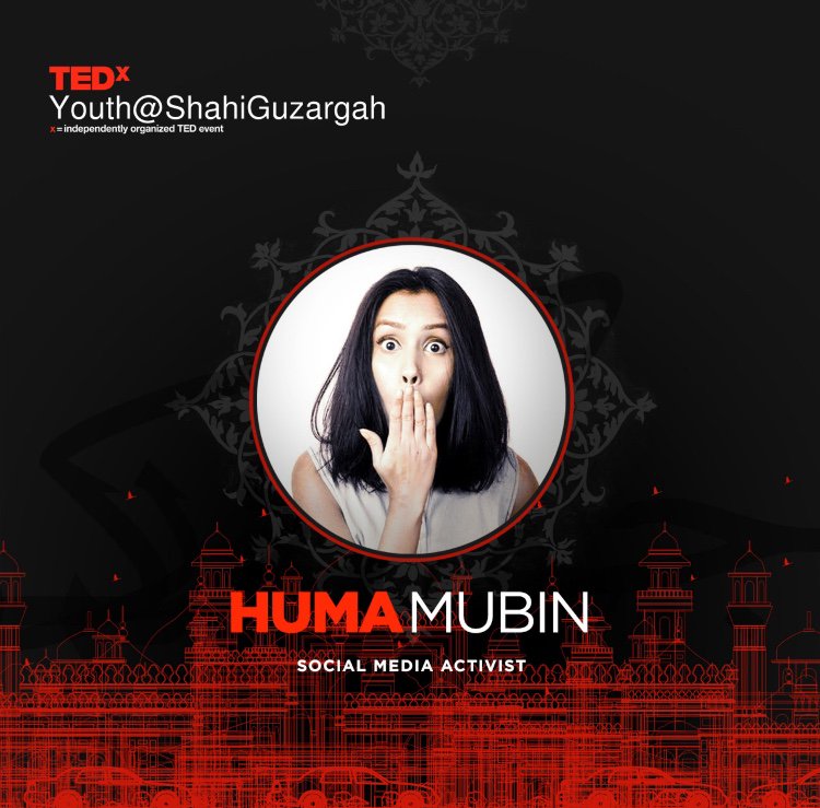TEDxYSG's tweet photo. Huma Mobin,
A workaholic mother now, Huma Mobin is the girl who went alone on a honeymoon and made history!

Huma is a believer of having freedom for living one's dreams and she adheres to a life philosophy of living and let living.

#TED #TEDx #TEDxYSH #TEDxYouth@ShahiGuzargah https://t.co/brzMvyNNQa